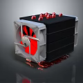 High Performance CPU Cooler With Red Fan And Aluminum Heat Sink