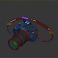 DSLR Camera Card Machine Digital Camera Digital Camera Photographic Equipment 3d model