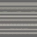 Various Light Colored Decorative Moldings With Different Patterns For Interior Decoration