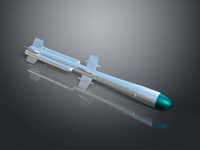 Bomb Missile Airborne Missile Shipborne Missile Cruise Missile High Altitude Bomb Guided Weapon Cruise Weapon 3d model