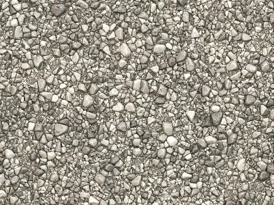 Pebbles Stone Road Pebbles Road Gravel Road Gravel 3d model