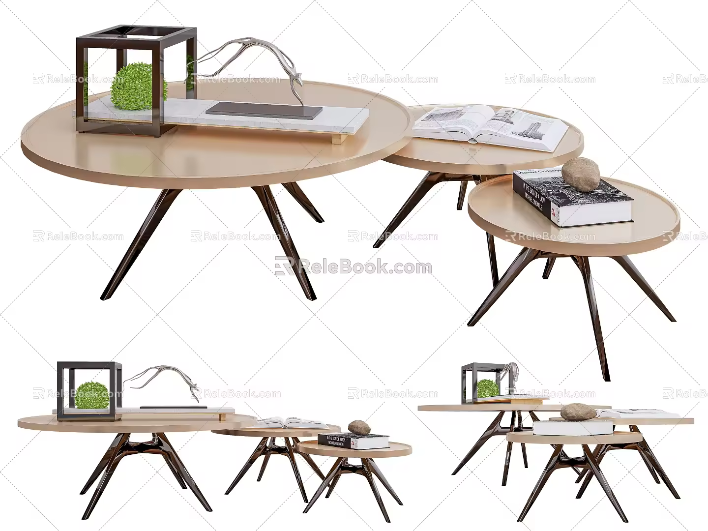 New Chinese Tea Table Tea Set 3d model