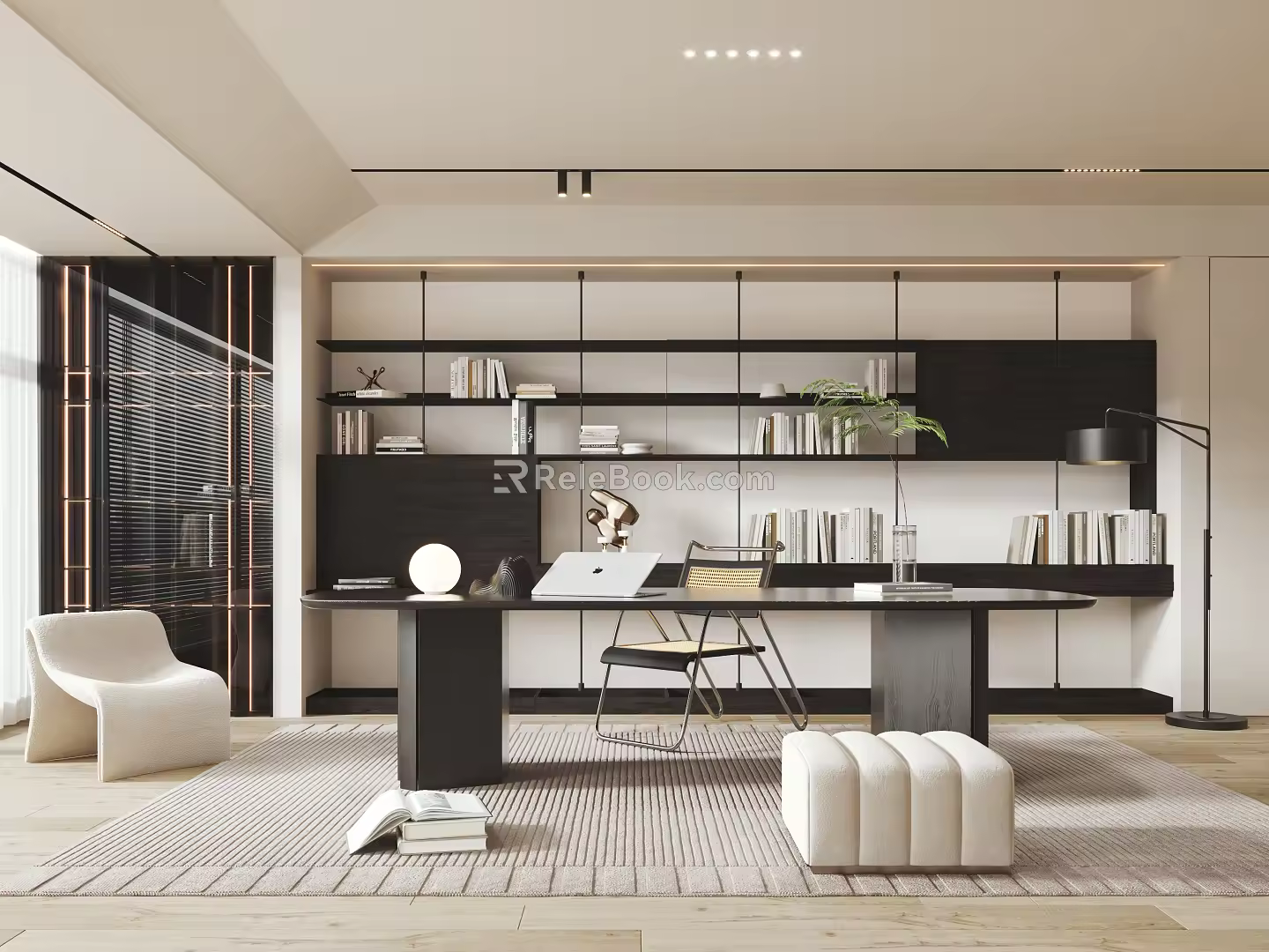 Modern study 3d model