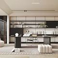 Modern study 3d model