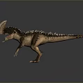 3D Rendered Dinosaur Model Featuring Cranial Crest Open Mouth And Detailed Scales On Dark Background