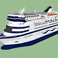 Cruise ship 3d model