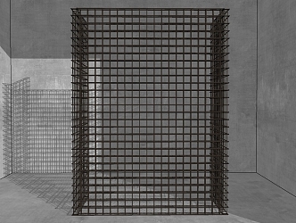 Partition screen reinforced partition 3d model