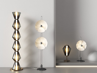 Modern lighting combination floor lamp 3d model