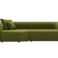 Modern double sofa multiplayer sofa 3d model