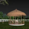 thatched pavilion landscape pavilion thatched house 3d model