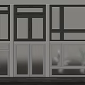 Black And White Modern Casement Windows With Aluminum Frames And Tempered Glass