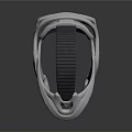 Futuristic VR Headset With Silver Design Streamlined Structure And Illuminated Interface
