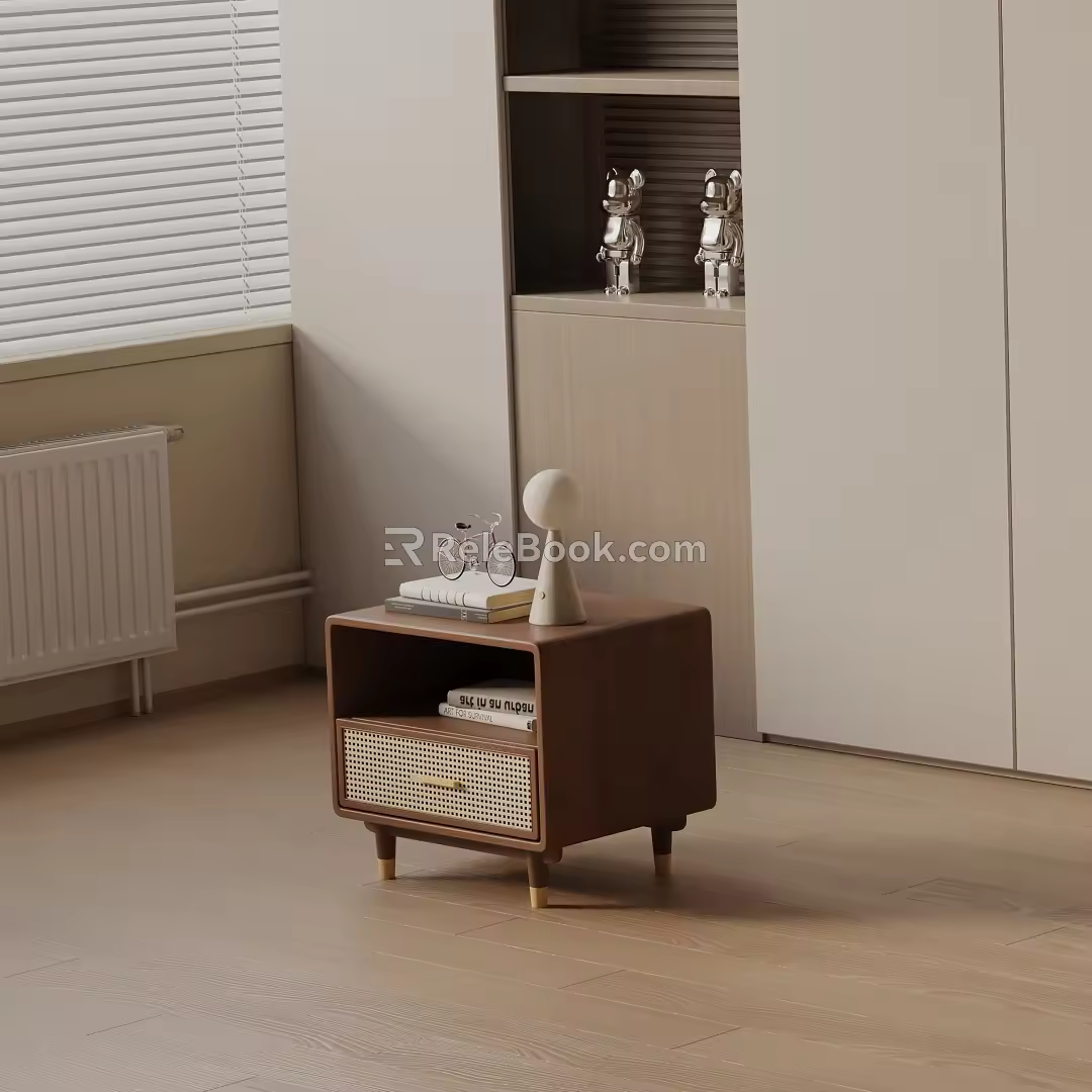 Modern bedside table 3d model