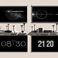 Modern Projector Projection Curtain 3d model
