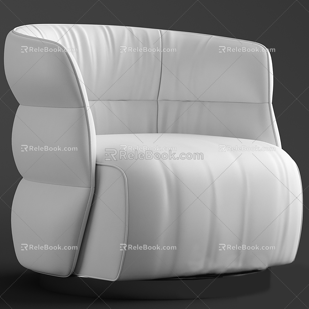 Sofa Single Sofa Seat Casual Sofa 3d model