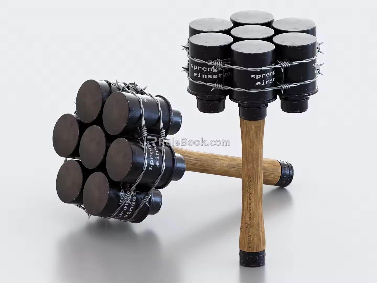 grenade throwing weapon 3d model