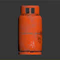 Red Household Gas Cylinder For Domestic Cooking And Heating Needs