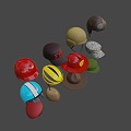 Hat and helmet bag 3d model