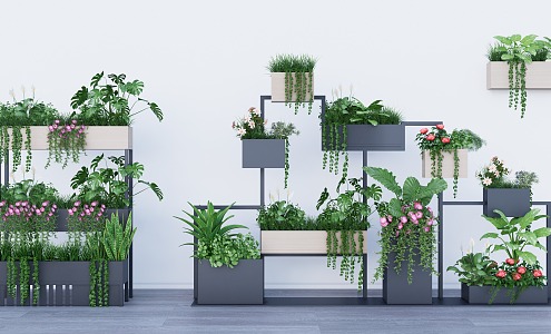 Modern Flower Box 3d model