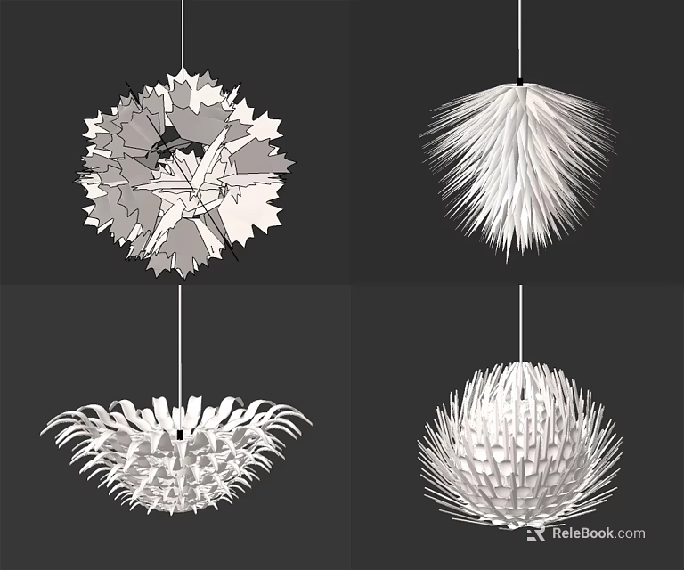 Unique Modern Design Pendant Lights Featuring Creative Shapes And Distinct Styles 3d model