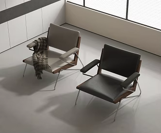 modern leisure chair armchair 3d model