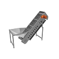 Inclined Vibrating Conveyor With Metal Frame And Hole Design For Industrial Use