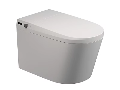 Modern Smart Toilet Design With White Sleek One Piece And Intelligent Features 3d model