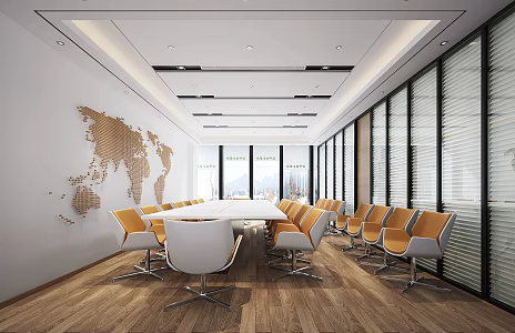 Modern Conference Room 3d model