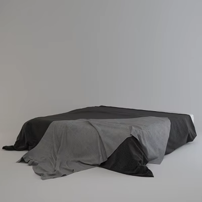 Double bed 3d model Double bed 3d model