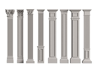 Columns Roman Columns 3d model