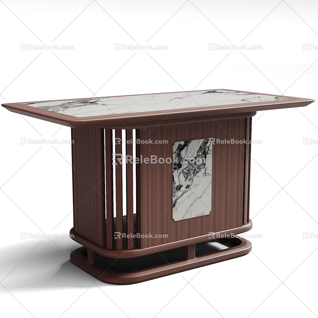 New Chinese Style Light Luxury Tea Table 3d model