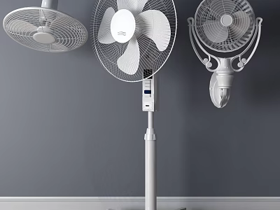 Modern Air Cooler Fan Designs Including Floor Standing And Wall Mounted Types 3d model