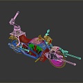 Jet Motorcycle Sci-Fi Motorcycle Concept Motorcycle Flying Car Space Flying Car Space Motorcycle 3d model