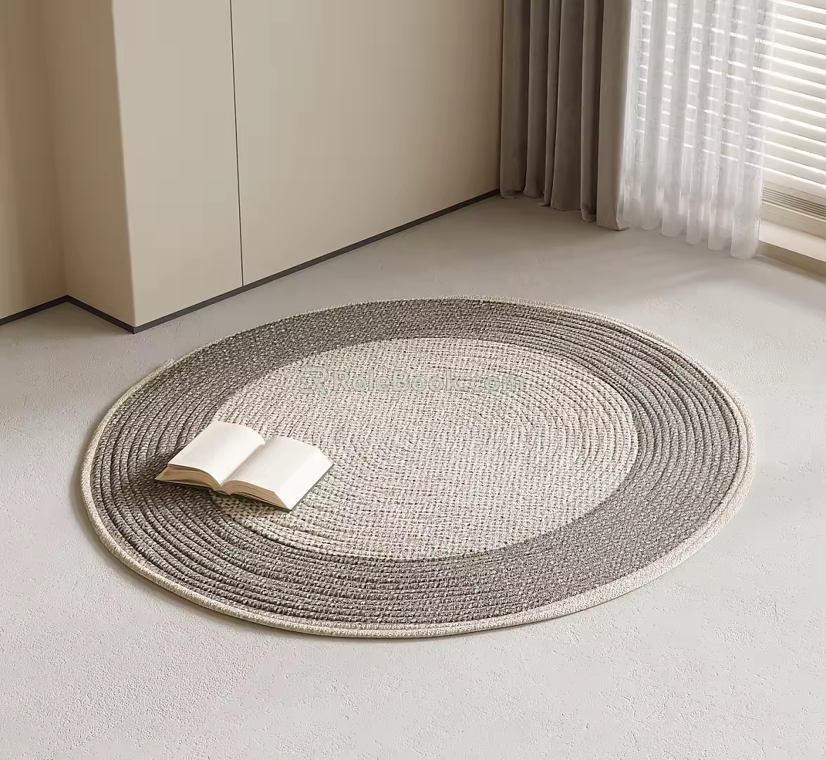 Round carpet 3d model