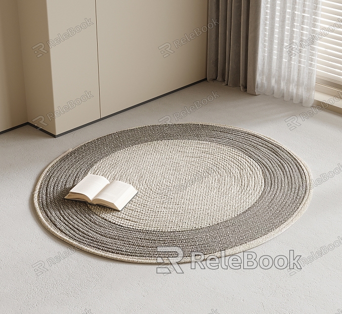 Round carpet model