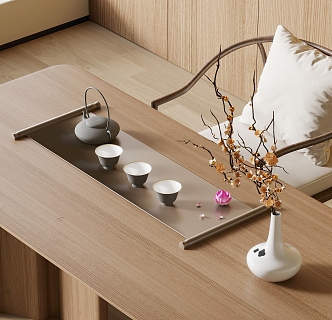 New Chinese Tea Table Tea Set 3d model