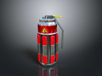 Grenade Gun Grenade Ammunition Military Grenade Smoke Bomb Science Fiction Grenade Throwing Weapon 3d model