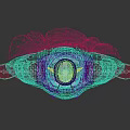 Fantasy Green Skinned Character 3D Model With White Turban Purple Outfit Orange Boots And Cloak