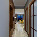 Elegant Modern Living Room With Comfortable White Sofa Bright Yellow Chairs And Glass Coffee Tables