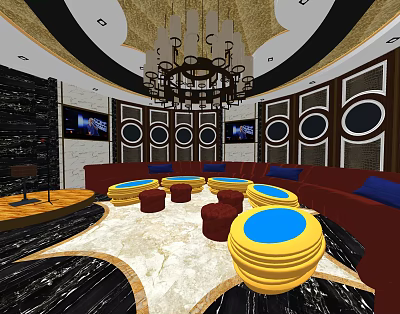 Post-modern KTV box 3d model