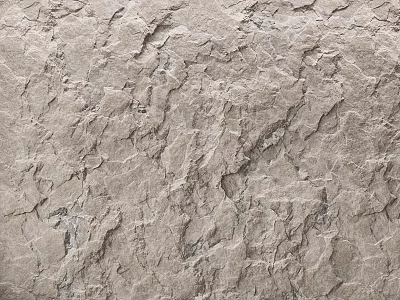 Rough Stone Texture Building Component with Natural Cracks and Irregular Patterns 3d model