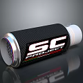 SC Project Carbon Fiber Motorcycle Exhaust With Stainless Steel Tip