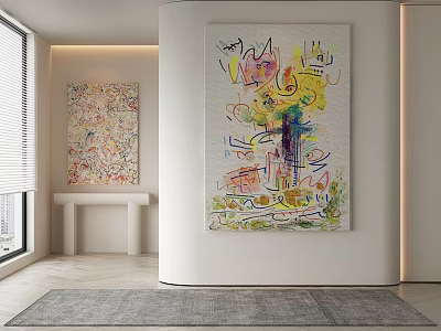 decorative painting 3d model