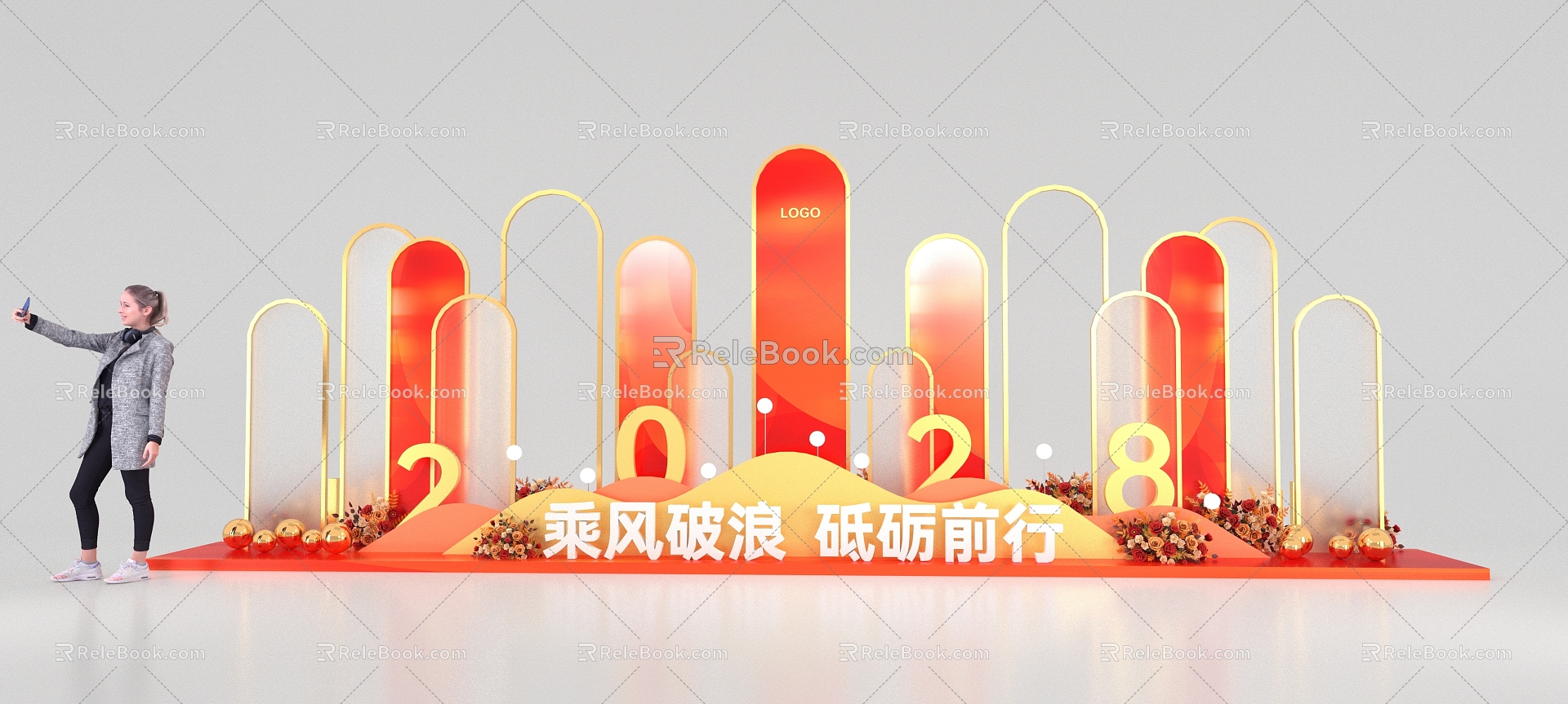 Modern Iron Art Beauty Chen Exhibition Beauty Chen Modern Exhibition Modern Beauty Chen Modern Simplified Beauty Chen Frosted Glass New Year Beauty Chen Modern New Year Beauty Chen Decoration 3d model