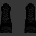 Durable Black Lace Up Boots With Thick Sole For Outdoor Everyday Use