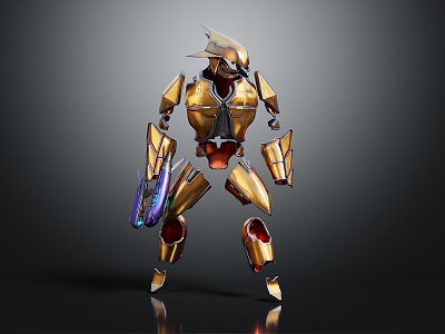 Modern Robot Sci-Fi Armor Sci-Fi Warrior Alien Warrior 3d model