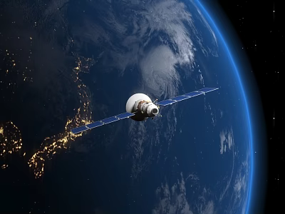 satellite earth 3d model satellite earth 3d model