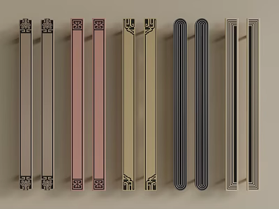 New Chinese Style Handle Cabinet Door Handle Door Handle 3d model