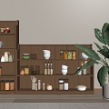 Modern Sideboard Storage Rack Supplies 3d model