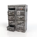 Multi Tiered Industrial Equipment With Heavy Duty Metal Frame Control Panels And Drawers